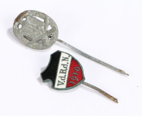 Second World War German miniature award stick pin for the General Assault Badge (Sturmabzeichen), originally created for Pion