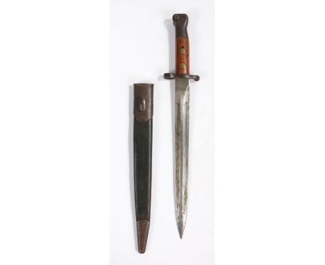 Unit marked British 1888 Pattern Mk I Type II Bayonet, marked to one side of ricasso with&nbsp; 'WD' and broad arrow, to the 