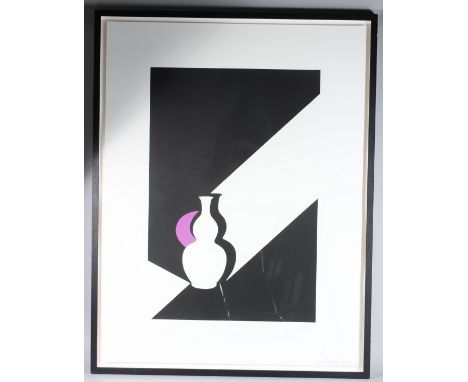 PATRICK CAULFIELD RA (1936-2005) Arita Flask Black, screenprint, signed in pencil, 36/45, print size 79cm x 53cm
