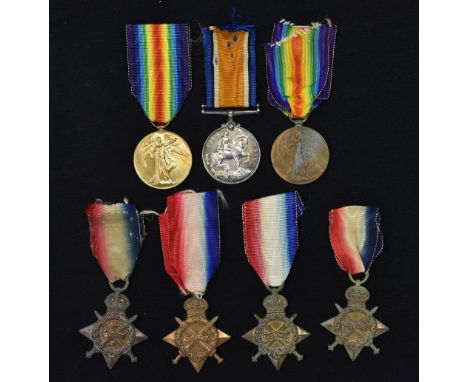 Medals, World War One: a pair, British War Medal and Allied Victory Medal, named to 18210 Pte. J. Shaw, S. Lan. R., ribbons e