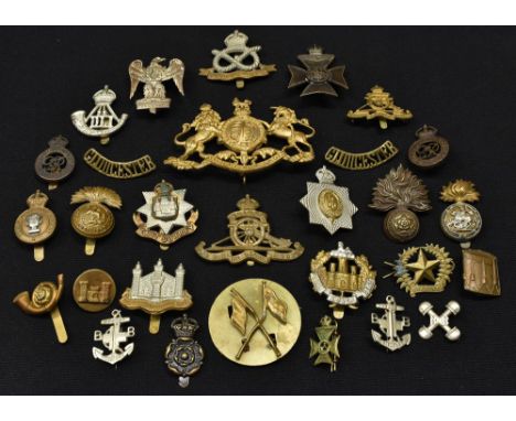 Cap Badges and Insignia - collection of cap badges, various regiments, Royal Scots Greys, Kings Dragoon Guards, Royal Artille