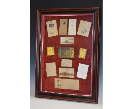 World War I - a naval casualty memorial diorama, In Affectionate Remembrance of William Alexander McQueen, The Eldest Son of 