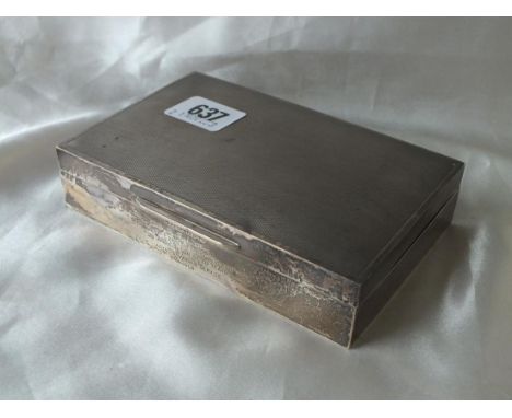 Engine turned cigarette box, 5.5” wide Chester 1955    