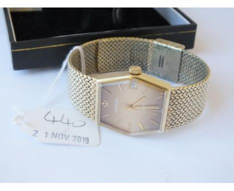 Boxed gents metal wrist watch by Carronade      