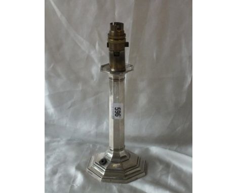 Octagonal lamp base, 8” high Shef 1906 by TAS  