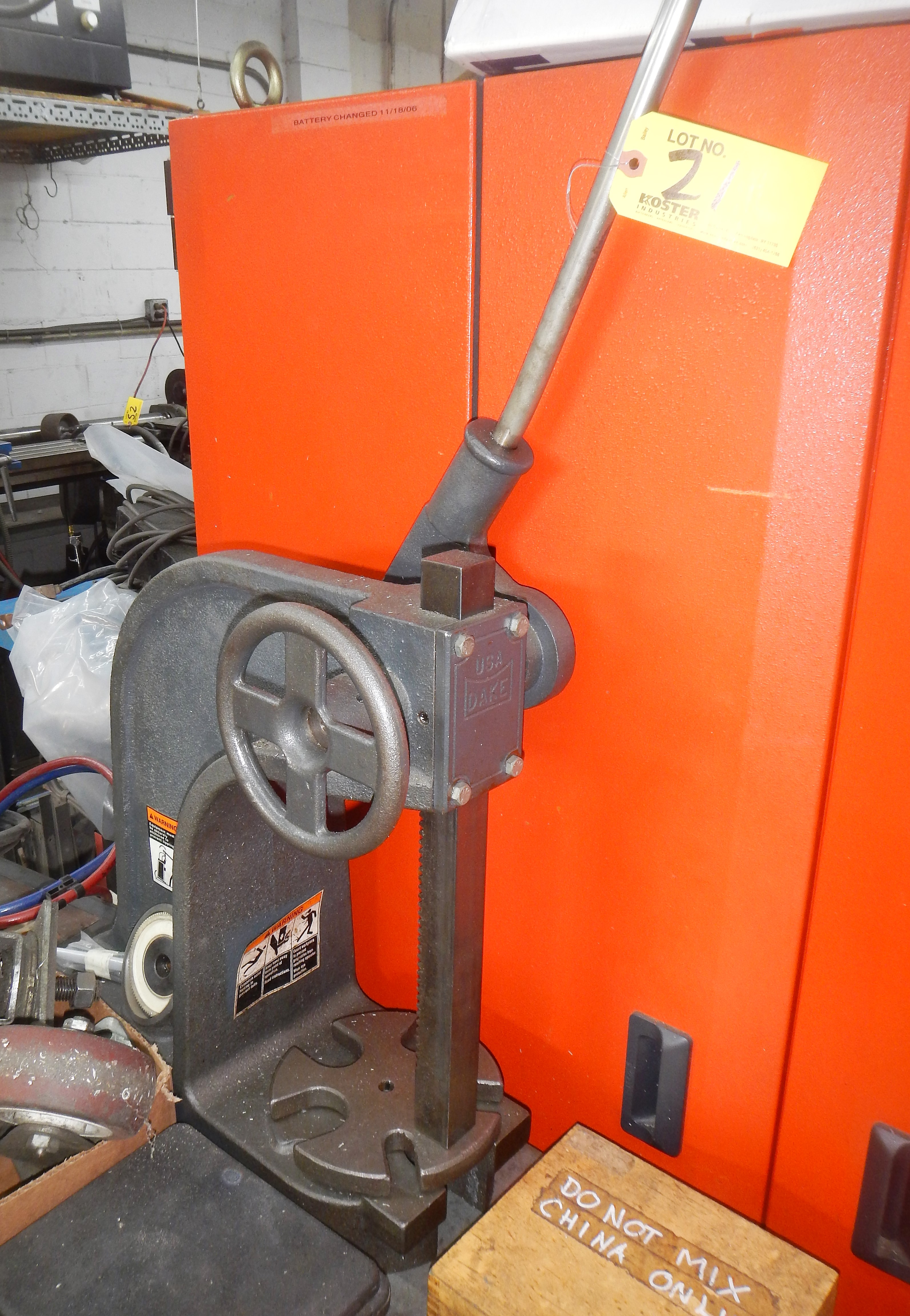 DAKE ARBOR PRESS NO.11/2