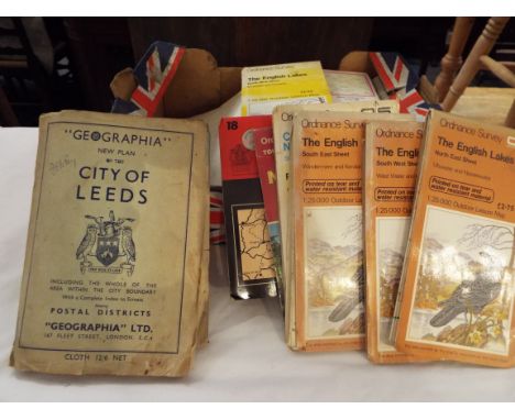 A selection of mainly British Ordnance Survey maps