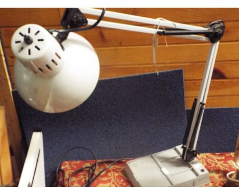 A 1970s anglepoise lamp