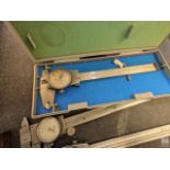 BROWN & SHARPE 6" DIAL CALIPER IN MITUTOYO CASE