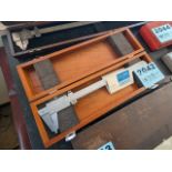 BROWN & SHARPE 14" VERNIER CALIPER WITH CASE