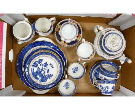 Royal Doulton Booths tea ware: to include cups, saucers, cake plate, milk jug, sugar bowl, side plates ( 1 tray) 