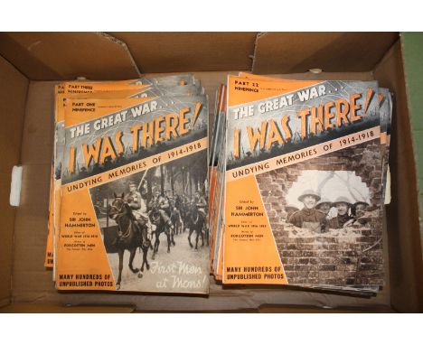 Vintage 1914 1918 First World War magazines titled The Great War I Was There: issues 1 - 51. 