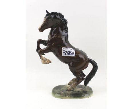 Beswick Rearing Welsh Cob Brown gloss: model 1014. 