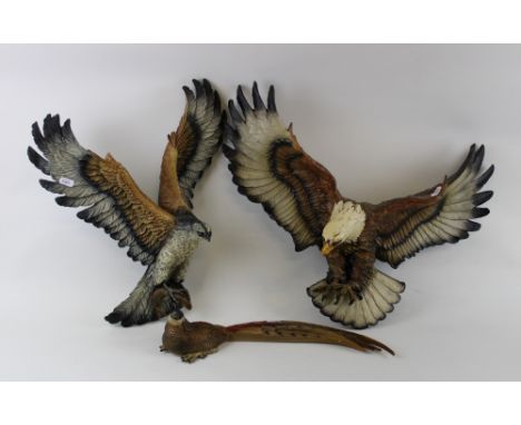 Fraser Art (Bossons Congleton) American Bald Eagle (a/f): together with Fraser Art Osprey and an unbranded pheasant (3). 