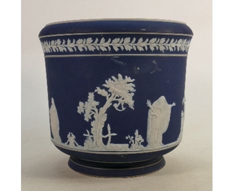 Large Adams Tunstall Jasperware Planter: height 20cm 