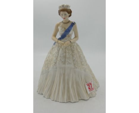 Royal Worcester Compton &amp; Woodhouse figurine Her Regal Majesty: Limited edition 257/4950 