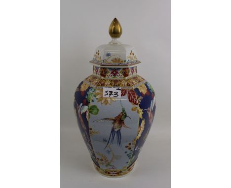Spode Hummingbirds Pattern Temple Jar: height 40cm 