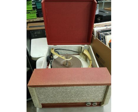 A Falcon vintage portable record player: 