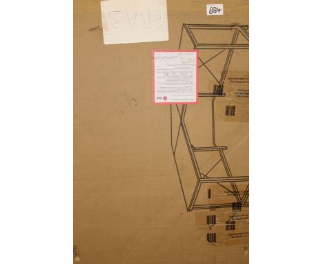 Amazon returned item: boxed corner desk. 