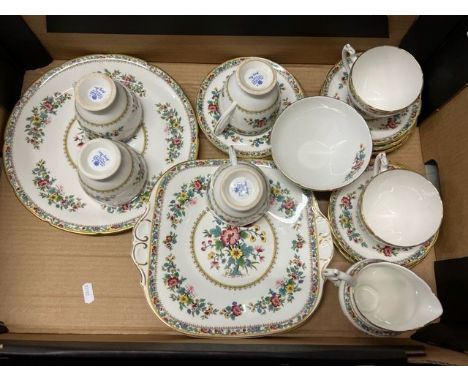 Coalport Ming Rose Patterned Part Tea Service: