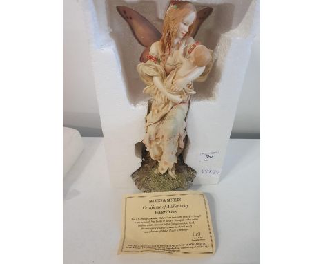 A boxed Brooks and Bentley Mother Nature figurine with cert