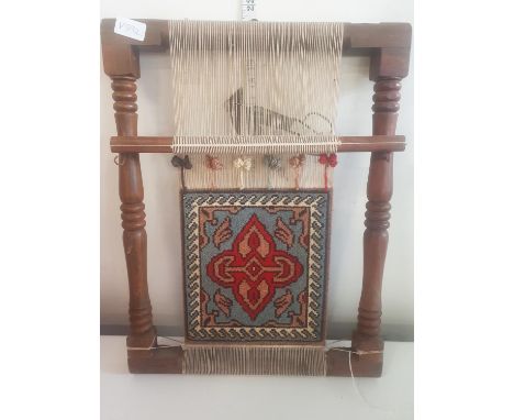 A miniature weaving loom, shipping unavailable