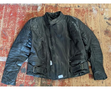 A leather Buffalo motorbike jacket size 44