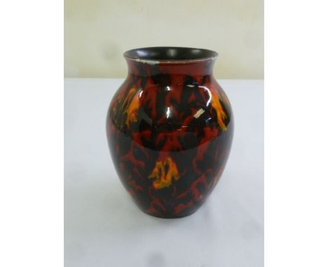 Poole pottery ovoid glazed vase