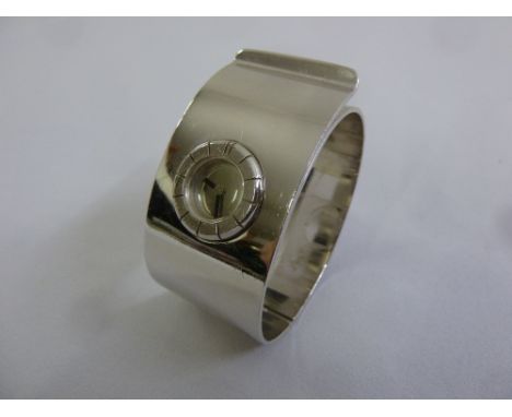 Lanvin silver ladies bangle wristwatch