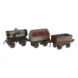 3 Bing Güterwagen, Spur 1, CL, L 12, Z 2