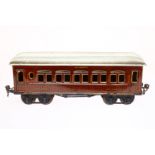 Märklin Mitropa Speisewagen 1886, Spur 1, CL, 1 Puffer fehlt, LS und gealterter Lack, L 32,5, Z 3