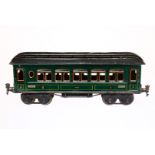 Märklin Personenwagen 1886, Spur 1, CL, LS und gealterter Lack, L 33, Z 3