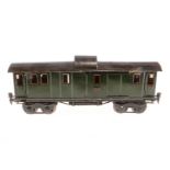 Märklin Gepäckwagen 1889, Spur 1, CL, 4A, Ola, gealterter Lack, LS, L 33, noch Z 3