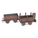 Kraus und Bing Güterwagen, Spur 1, CL, L 14, Z 2-3