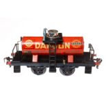 Kraus Dapolin Kesselwagen, Spur 1, CL, 1 Geländer und Stück von Ausguss fehlt, L 21,5, Z 3