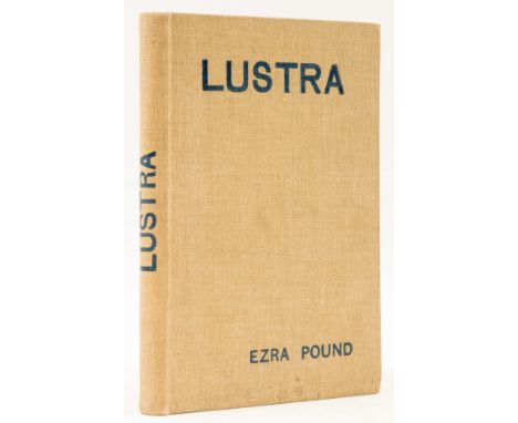 Pound (Ezra) Lustra, first trade edition, half-title, photogravure frontispiece with tissue-guard, some light scattered spott