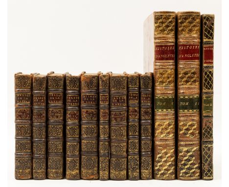 NO RESERVE Britain.- Beeverell (James) Les Delices de la Grand Bretagne, &amp; de L'Irlande, 8 vol. in 9, titles in red &amp;