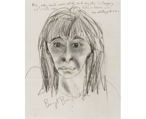 Bainbridge (Dame Beryl, actress, writer, and artist, 1932-2010) Self Portrait signed, in pencil, inscribed: "Me, only much mo