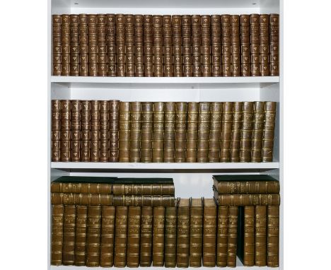NO RESERVE Bindings.- Dickens (Charles) [The Works], 38 vol. including Forster's 'Life of ...', Gadshill edition, half-titles