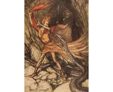 Rackham (Arthur).- Ingoldsby (Thomas) The Ingoldsby Legends, 1907; Undine, 1909; The Rhinegold &amp; The Valkyrie, 1910, firs