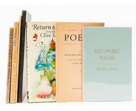 NO RESERVE Jandl (Ernst) No Music Please, number 3 of 50 copies signed by the author, original wrappers, Turret Books, 1967 §