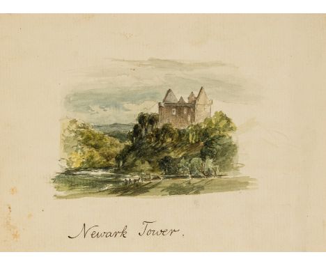 Scotland.- Three Days in the Vale of Yarrow, By Two Pedestrians, manuscript, title and 32pp., 16 watercolours and 2 drawings 