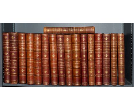 NO RESERVE Bindings.- British Sports and Sportsmen, 15 works in 16 vol. only (of 17), limited editions, plates and illustrati