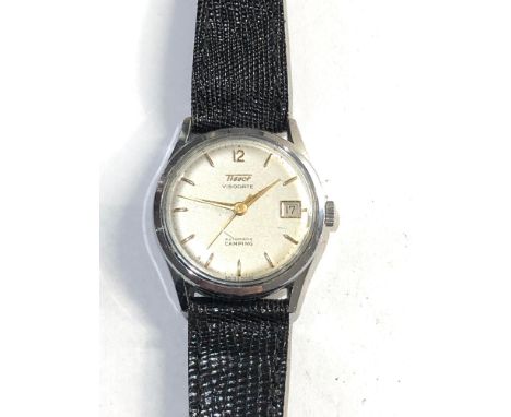 Vintage Tissot visodate camping automatic gents  stainless steel wristwatch in working order but no warranty given 