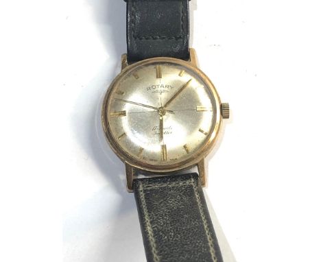 Vintage gents 9ct gold rotary wristwatch 