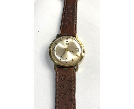 Vintage gents Smiths wristwatch winds and ticks but no warranty given 