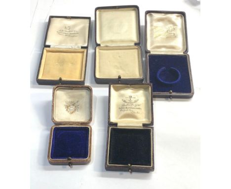 5 antique / vintage  jewellery boxes 