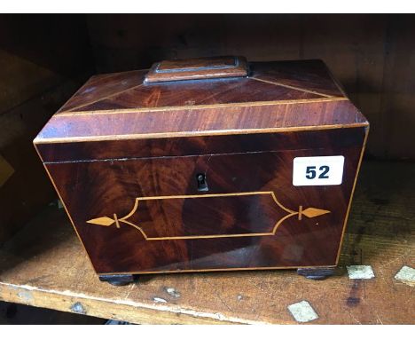 Mahogany tea caddy