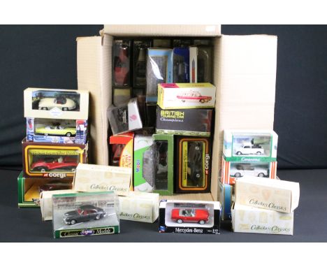 43 Boxed diecast models to include Dinky 267 Superior Cadillac Ambulance in reproduction box, 3 x Collectors Classics to incl