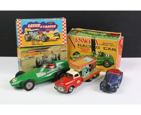 Collection of boxed and unboxed tin plate, diecast and plastic models to include Empire Made Toys Battery operated and Radio 